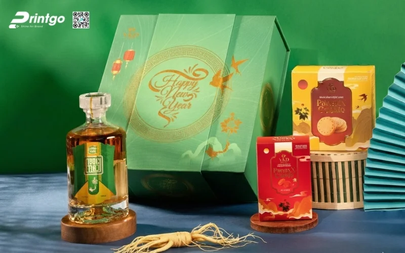 Mẫu hộp quà tết sâm Ngọc Linh