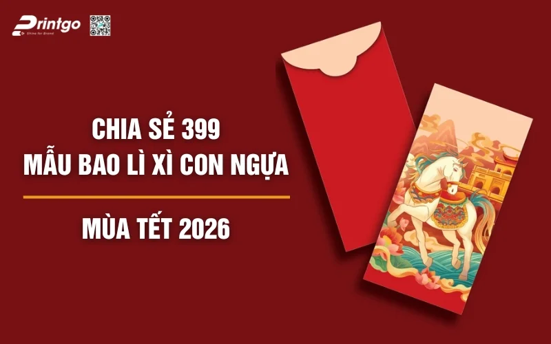 Khám phá 399 mẫu bao lì xì con ngựa hợp phong thủy Tết 2026