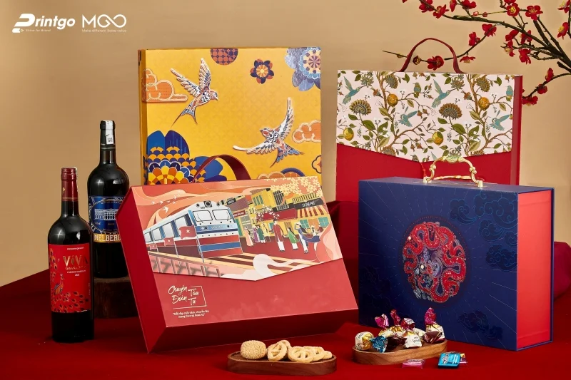 Printgo – Đơn vị thiết kế và in hộp quà Tết trà uy tín