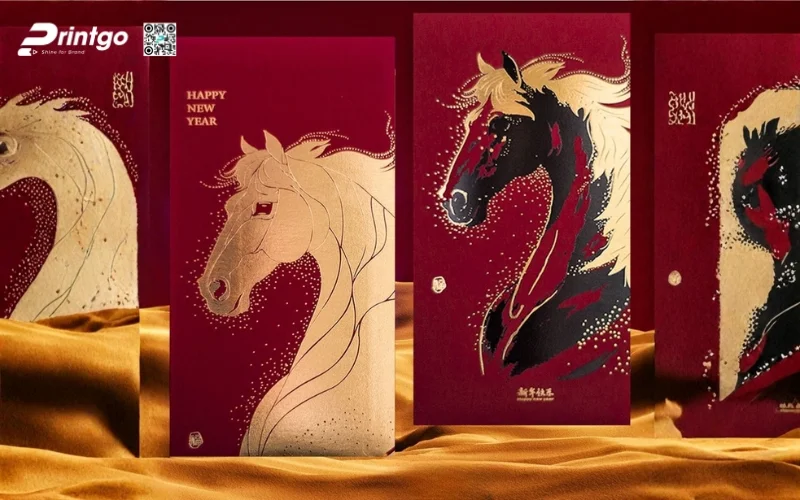 Mẫu bao lì xì ngân hàng có linh vật con ngựa Mẫu bao lì xì ngân hàng có linh vật con ngựa