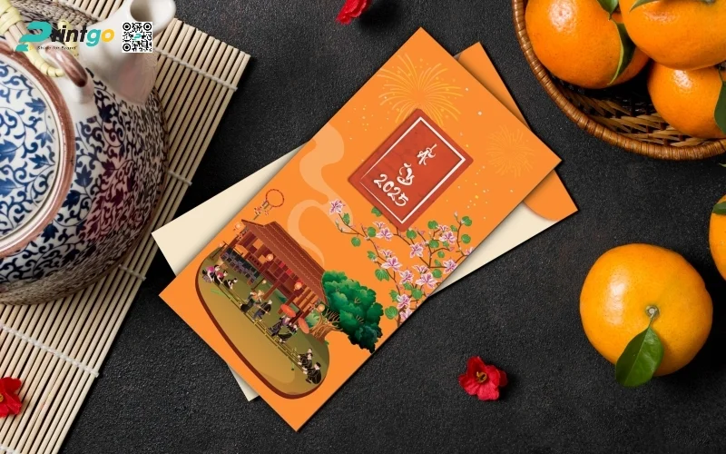 Mẫu bao lì xì ngân hàng có hoạ tiết tết truyền thống 2026 Mẫu bao lì xì ngân hàng có hoạ tiết tết truyền thống 2026