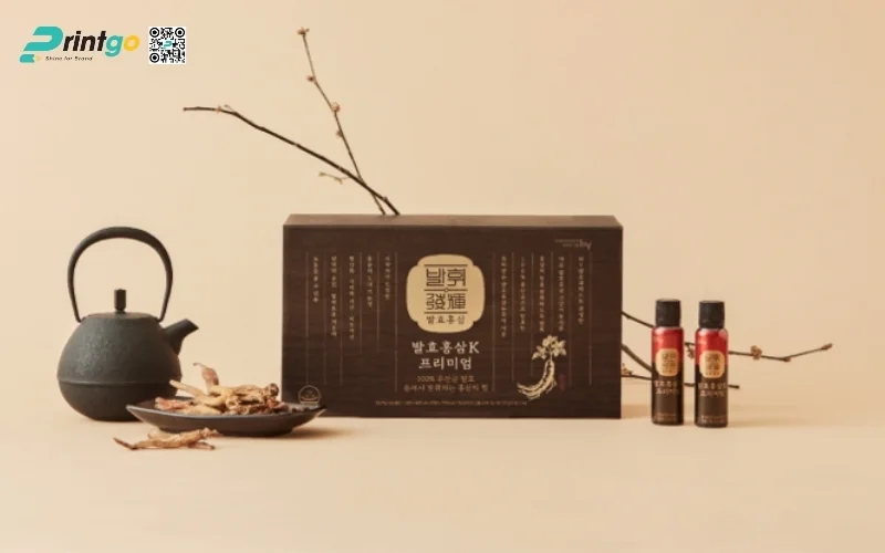 Mẫu hộp quà tết sâm Hàn Quốc nhập khẩu