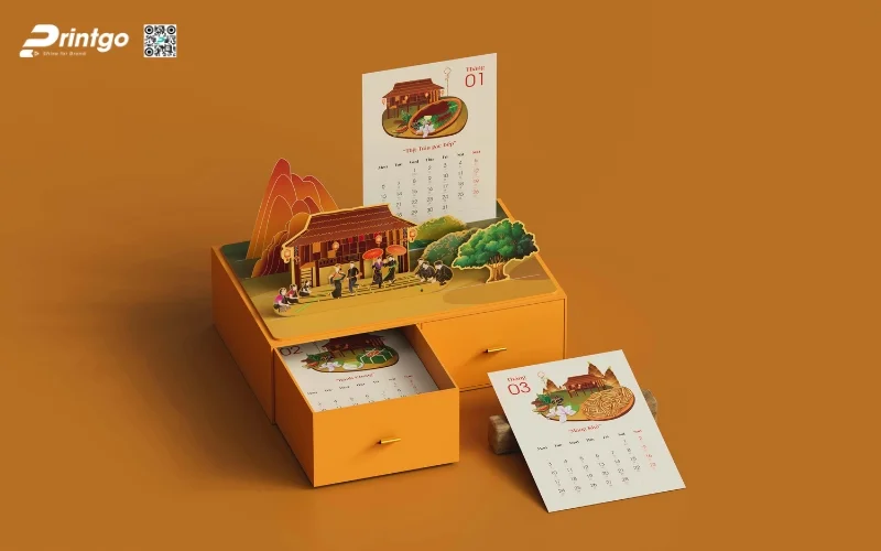 Một số mẫu thiết kế lịch tết độc quyền của Printgo