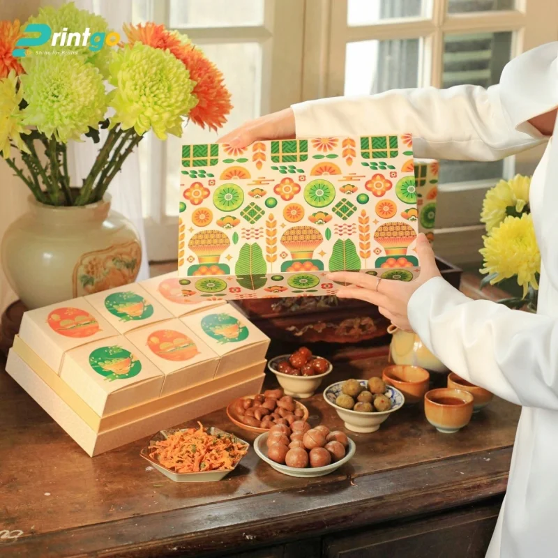 Hộp quà tết với thiết kế phá cách mang lại sự trẻ trung