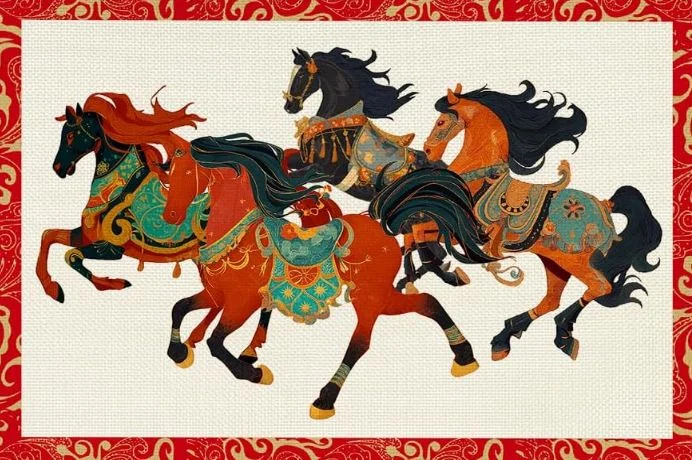 Một số ý tưởng thiết kế mẫu thiệp chúc mừng năm mới con ngựa sáng tạo