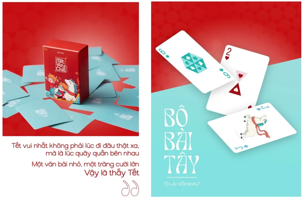 Hộp quà tết kết hợp board game phù hợp với đối tượng khách hàng gen Z của kính mắt Anna