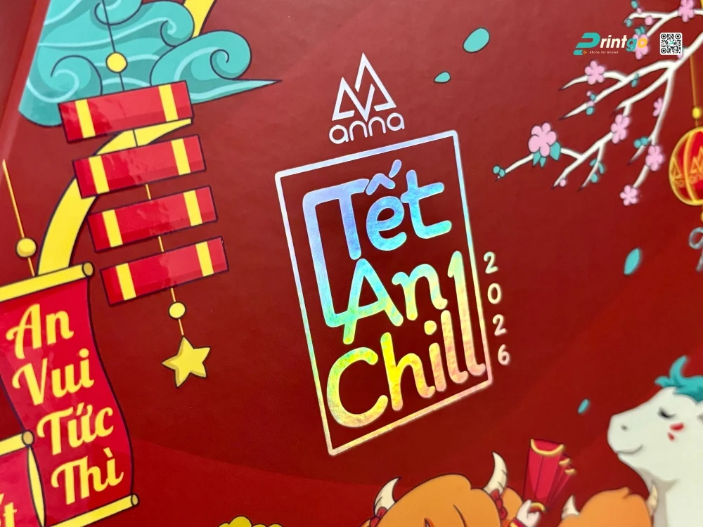 Xử lý màu sắc & gia công bề mặt của hộp quà tết kính mắt Anna 