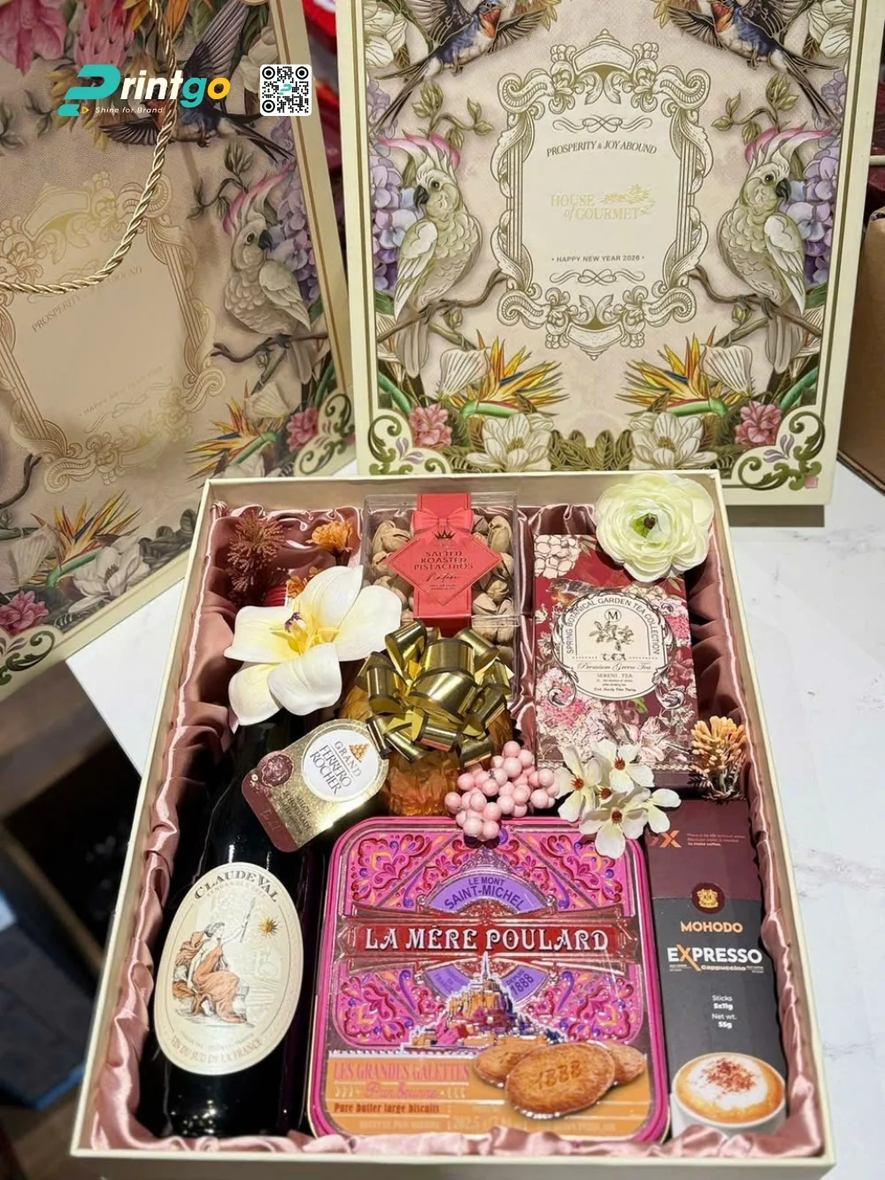 Dự án in hộp quà Tết thương hiệu quà tặng House of Gourmet