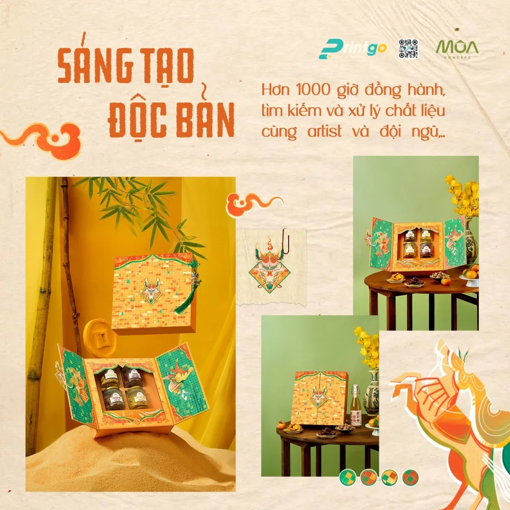 Hộp quà tết Sắc Mã là công cụ pr quan trọng của thương hiệu