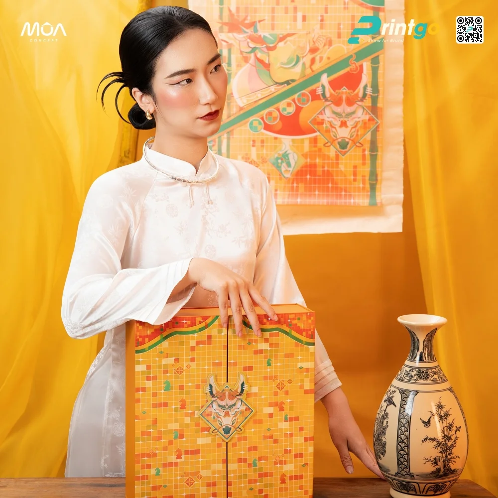 Kỹ thuật gia công hộp quà tết Sắc Mã