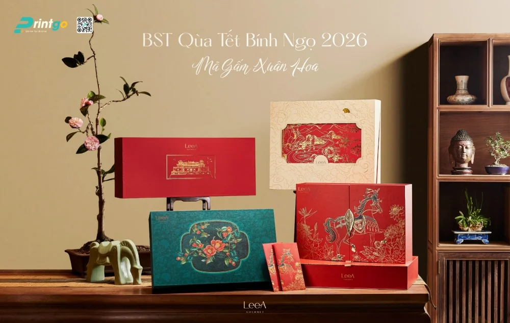 Dự án thiết kế và in bộ sưu tập hộp quà tết LeeA Gourmet