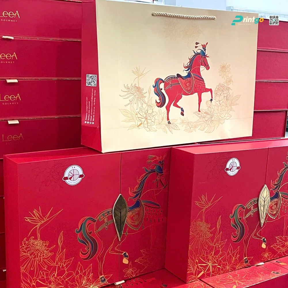 Sử dụng giấy carton lạnh để sản xuất hộp quà tết cao cấp