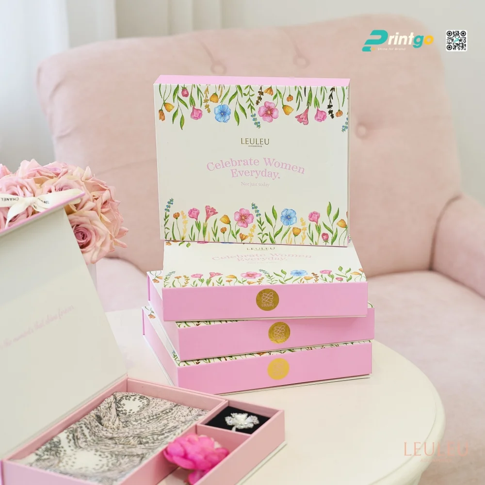 Dự án thiết kế và in hộp đựng thời trang LeuLeu Accessorize