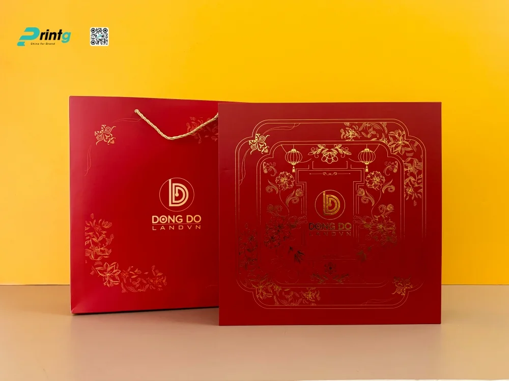 In hộp quà tết Đông Đô Land do Printgo thực hiện