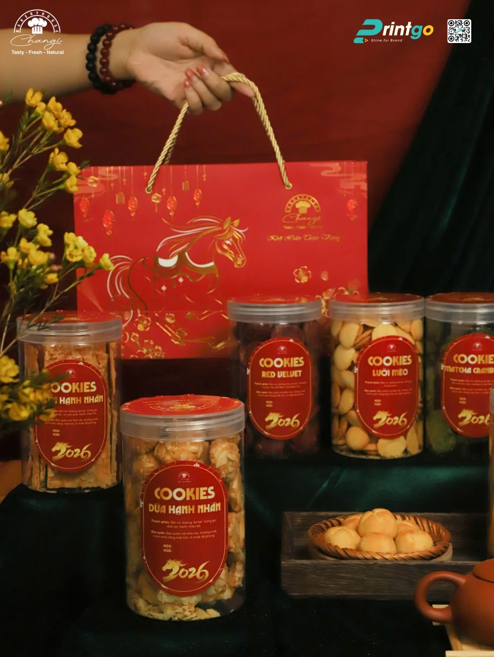 Hộp quà tết Tiệm bánh Changi - Bakery and Coffee mang đến sự sang trọng