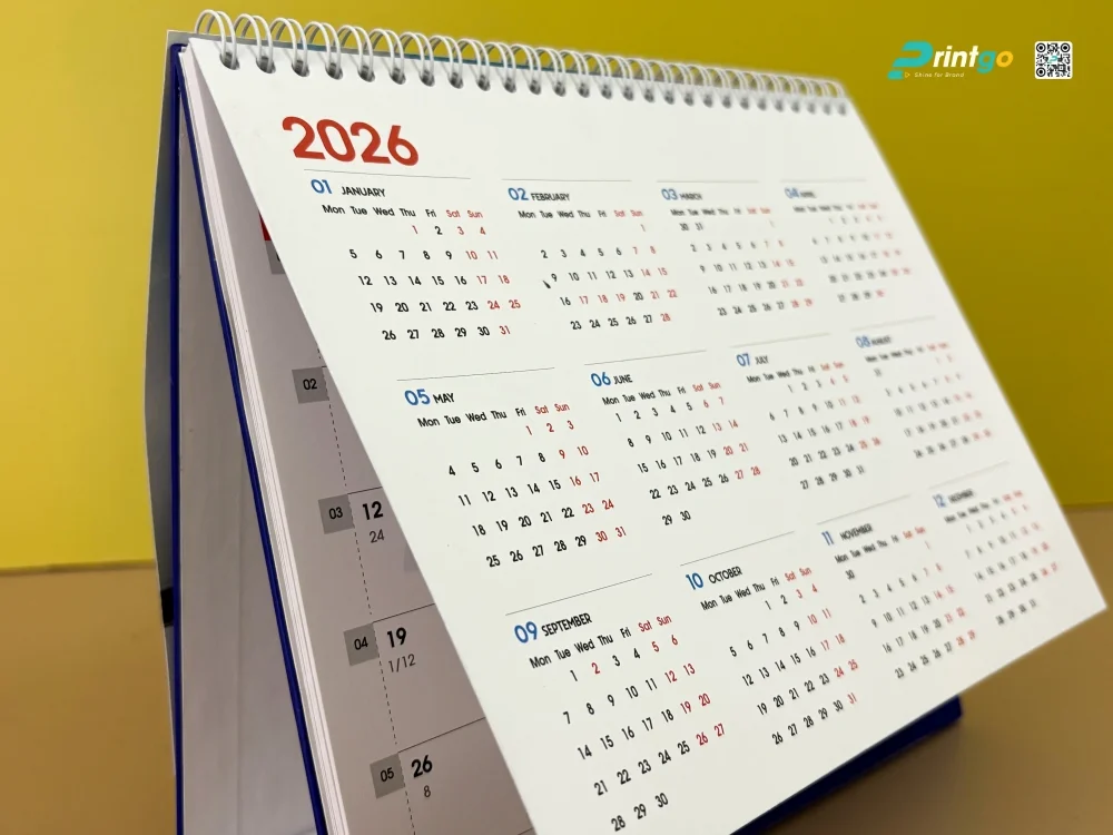 Lịch tết vận tải Loxson sử dụng giấy Ford (Offset Paper) định lượng 250gsm