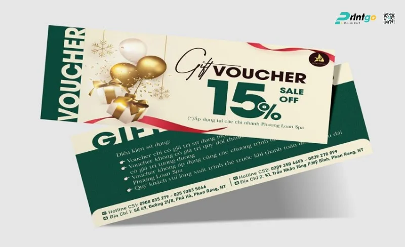 Quà tặng cho khách hàng: Voucher mua sắm – Giftcard