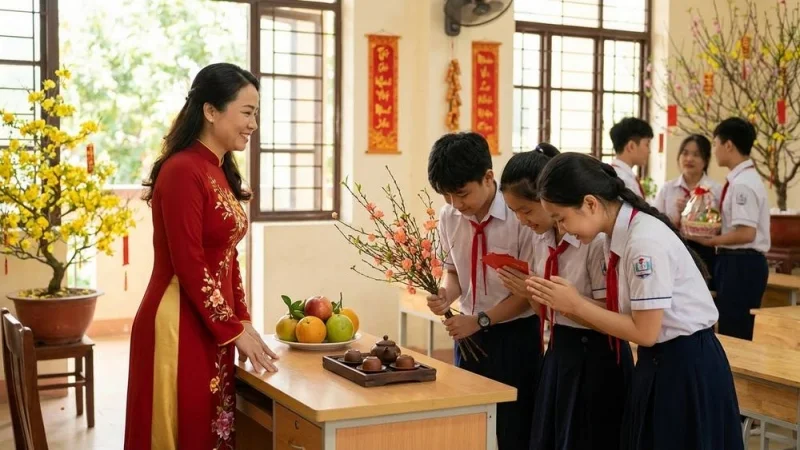 Câu đối chúc tết cho thầy cô