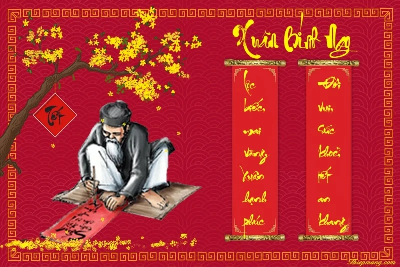 Câu đối chúc tết 7 chữ đón năm mới