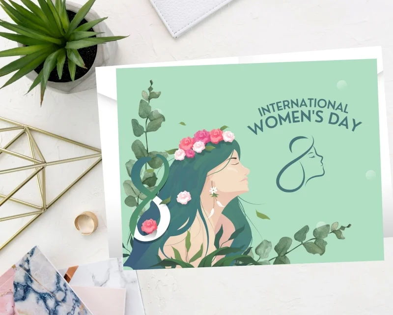 Mẫu thiệp chúc 8/3 tỉ mỉ