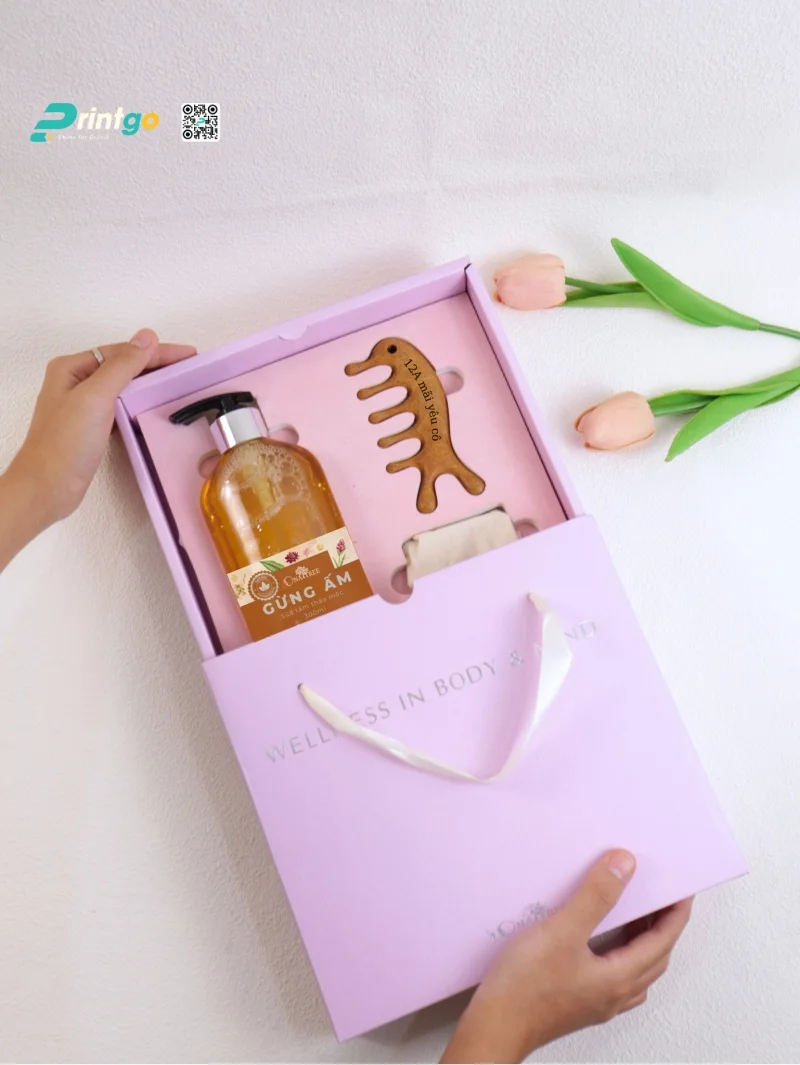Quà tặng 8/3 mix nước gừng ấm và lược gỗ