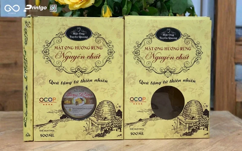 Review các mẫu bao bì hộp mật ong hương rừng Tuyên Quang hiện nay
