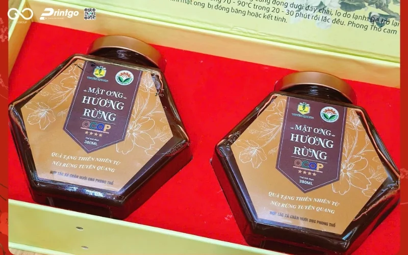 Review các mẫu bao bì hộp mật ong hương rừng Tuyên Quang hiện nay