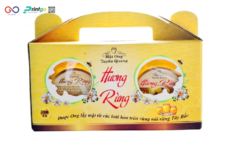 Review các mẫu bao bì hộp mật ong hương rừng Tuyên Quang hiện nay