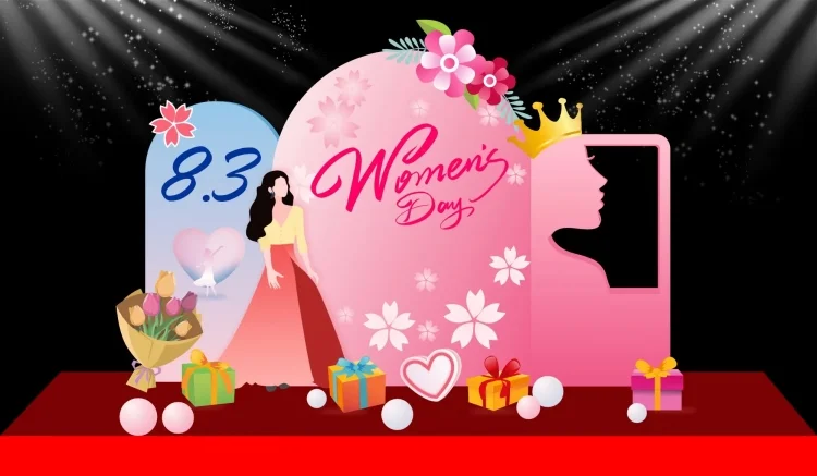 69+ mẫu backdrop 8/3 đẹp, ấn tượng, hợp xu hướng 2026