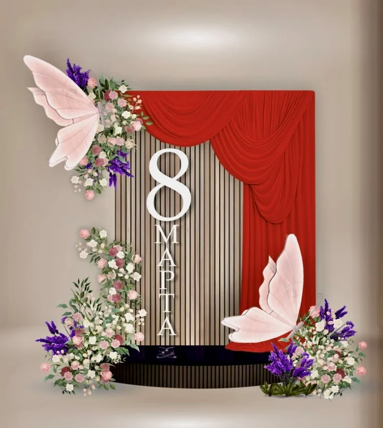 69+ mẫu backdrop 8/3 đẹp, ấn tượng, hợp xu hướng 2026
