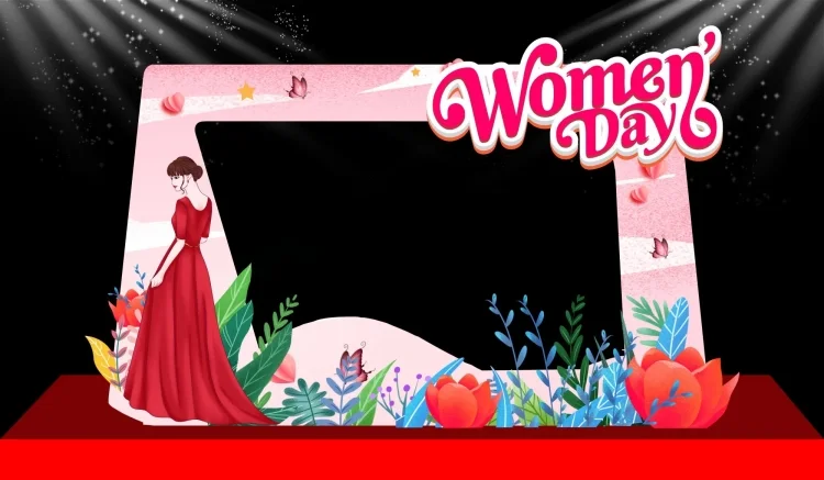 69+ mẫu backdrop 8/3 đẹp, ấn tượng, hợp xu hướng 2026