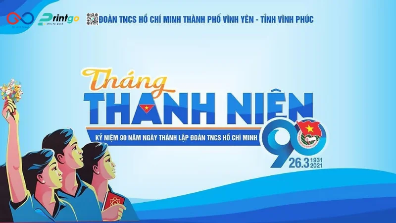 Background Đoàn Thanh Niên phong cách hiện đại