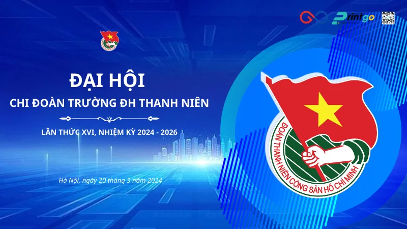 Background Đoàn Thanh Niên dùng cho backdrop sân khấu