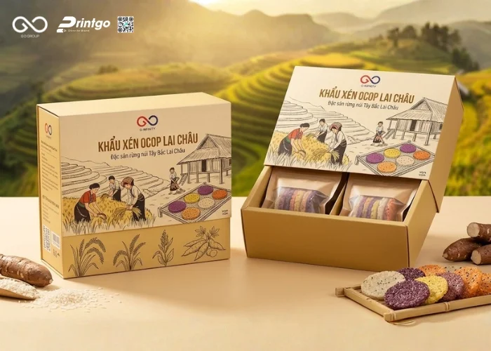 Thúc đẩy doanh số nhờ cải tiến bao bì khẩu xén Lai Châu OCOP chuyên nghiệp