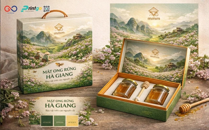 Phương án thay đổi bao bì sản phẩm OCOP Tuyên Quang mật ong