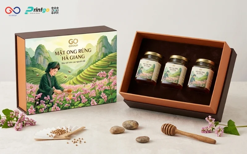 Phương án thay đổi bao bì sản phẩm OCOP Tuyên Quang mật ong