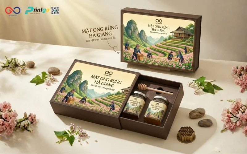 Phương án thay đổi bao bì sản phẩm OCOP Tuyên Quang mật ong