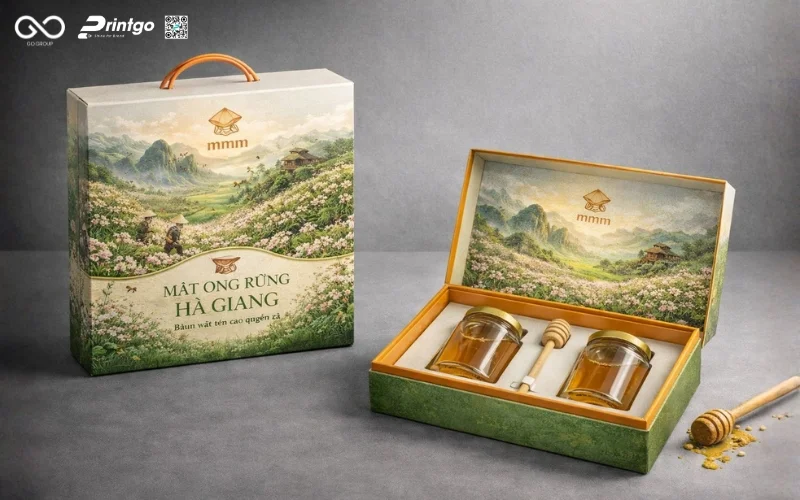 Phương án thay đổi bao bì sản phẩm OCOP Tuyên Quang mật ong