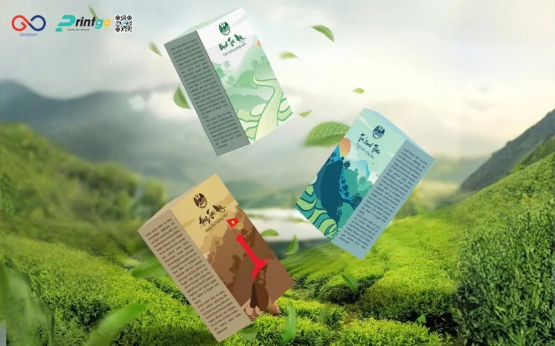 Một số bao bì sản phẩm OCOP Tuyên Quang tinh vân trà cảnh