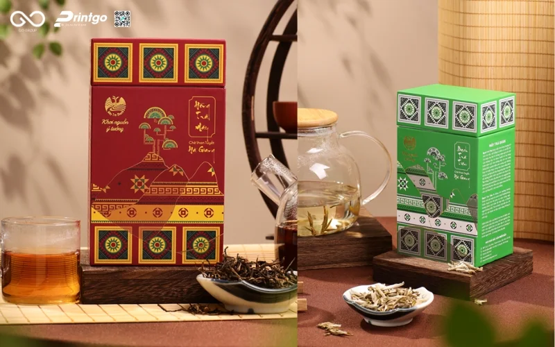 Một số bao bì sản phẩm OCOP Tuyên Quang trà Shan Tuyết