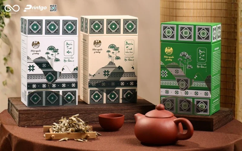 Một số bao bì sản phẩm OCOP Tuyên Quang trà Shan Tuyết