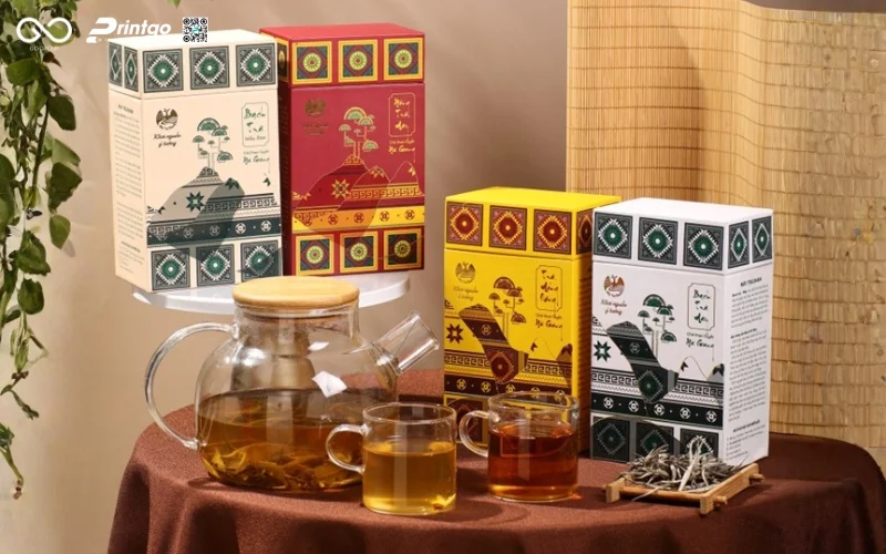 Một số bao bì sản phẩm OCOP Tuyên Quang trà Shan Tuyết