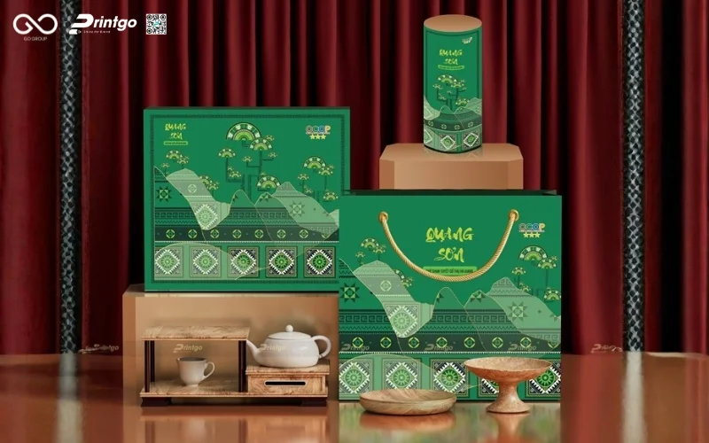 Một số bao bì sản phẩm OCOP Chè Shan Tuyết