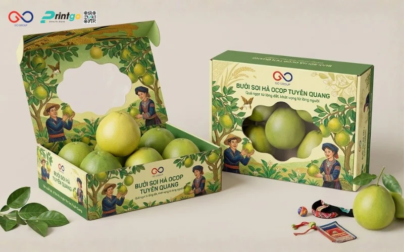 Phương án thay đối bao bì bưởi Soi Hà Tuyên Quang OCOP mở rộng thị trường
