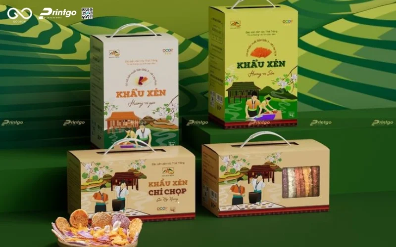 Dự án thiết kế và in ấn bao bì khẩu xén của HTX Hoa Ban Trắng