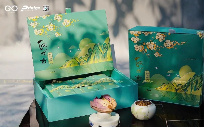 Gợi ý một số mẫu hộp chè xanh OCOP độc quyền tại Printgo