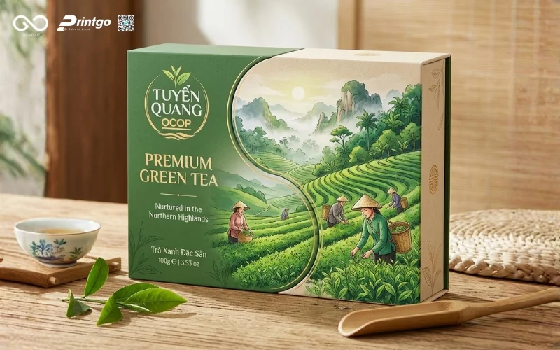 5 Thay đổi trên hộp chè xanh OCOP Tuyên Quang để vươn ra thị trường xuất khẩu