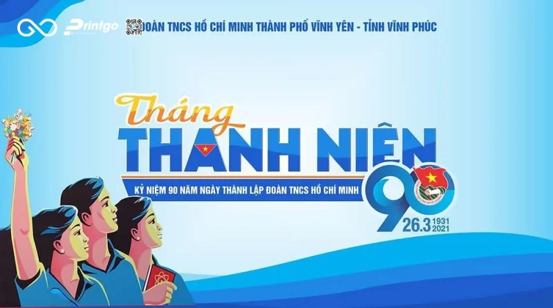Background Đoàn Thanh Niên dùng cho backdrop sân khấu