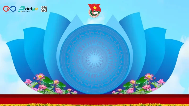 Background Đoàn Thanh Niên dùng cho backdrop sân khấu