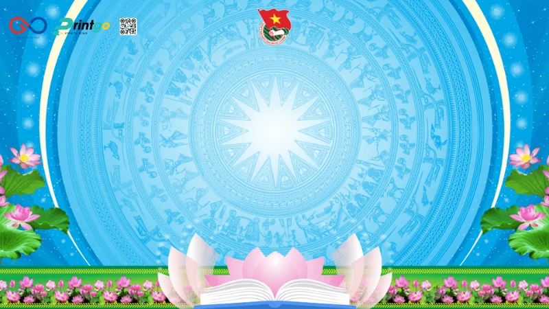 Background Đoàn Thanh Niên dùng cho backdrop sân khấu